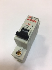 Выключатель ВА47-63 25А 1п  автоматический EKF