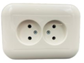 Розетка двойная без заземления